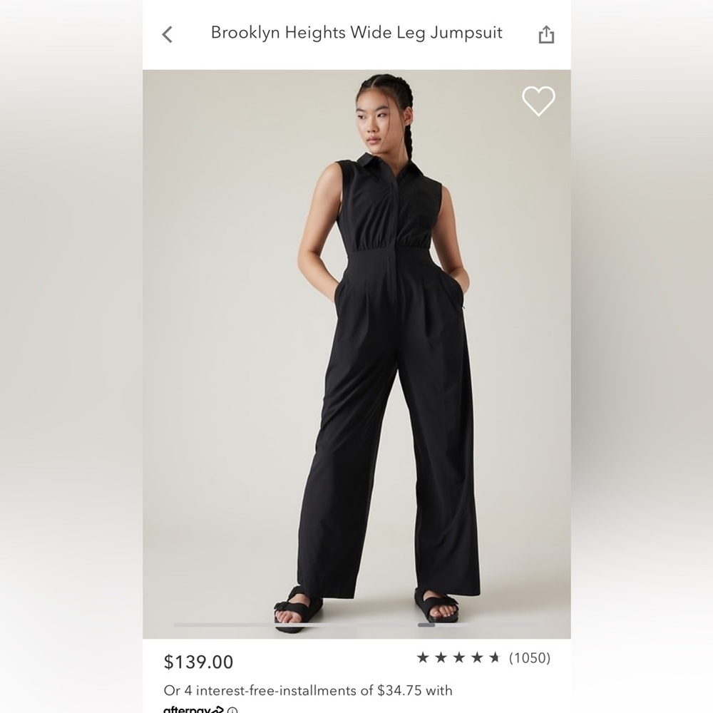 NWT Athleta Brooklyn Heights jumpsuit